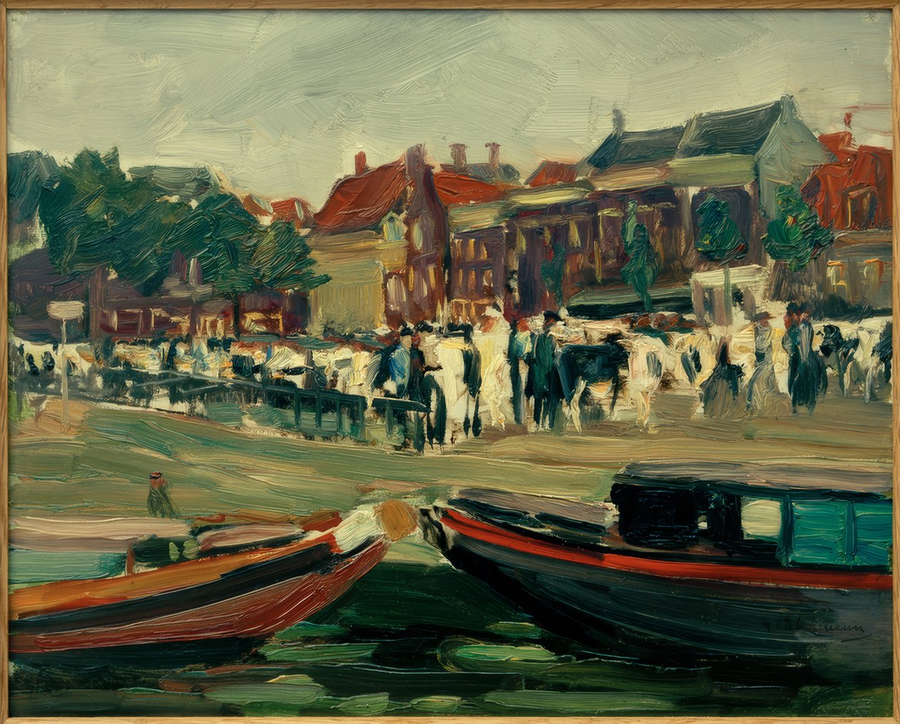 M.Liebermann, Rindermarkt Leydenben alkotó: Max Liebermann