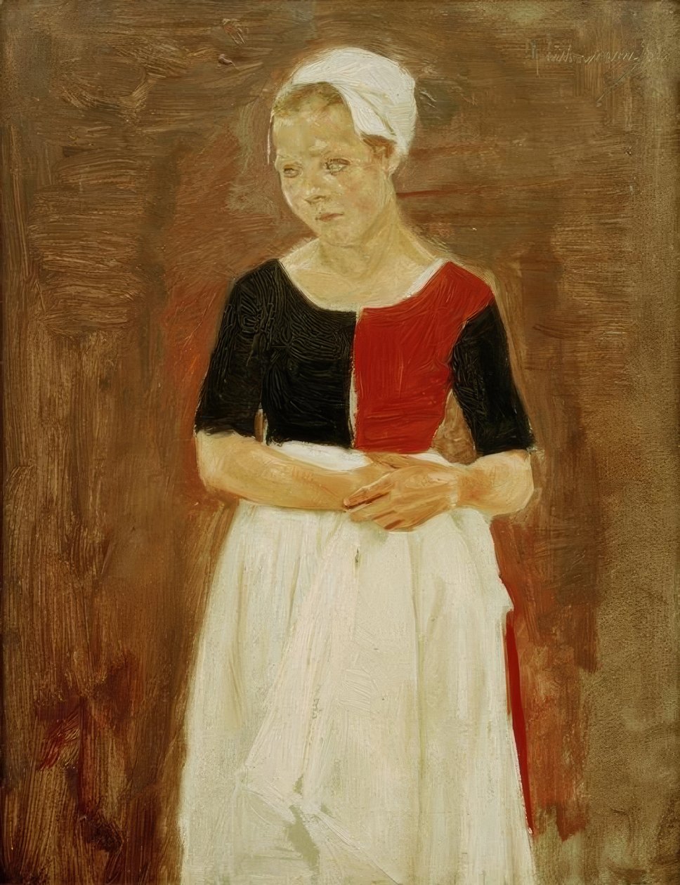M.Liebermann, álló árva lány alkotó: Max Liebermann