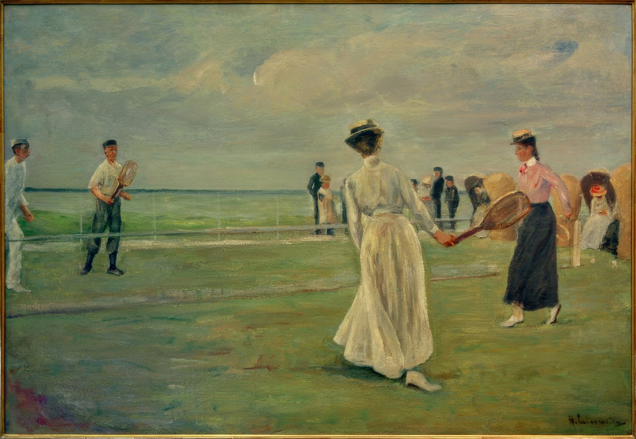 M.Liebermann, teniszező a tenger mellett alkotó: Max Liebermann