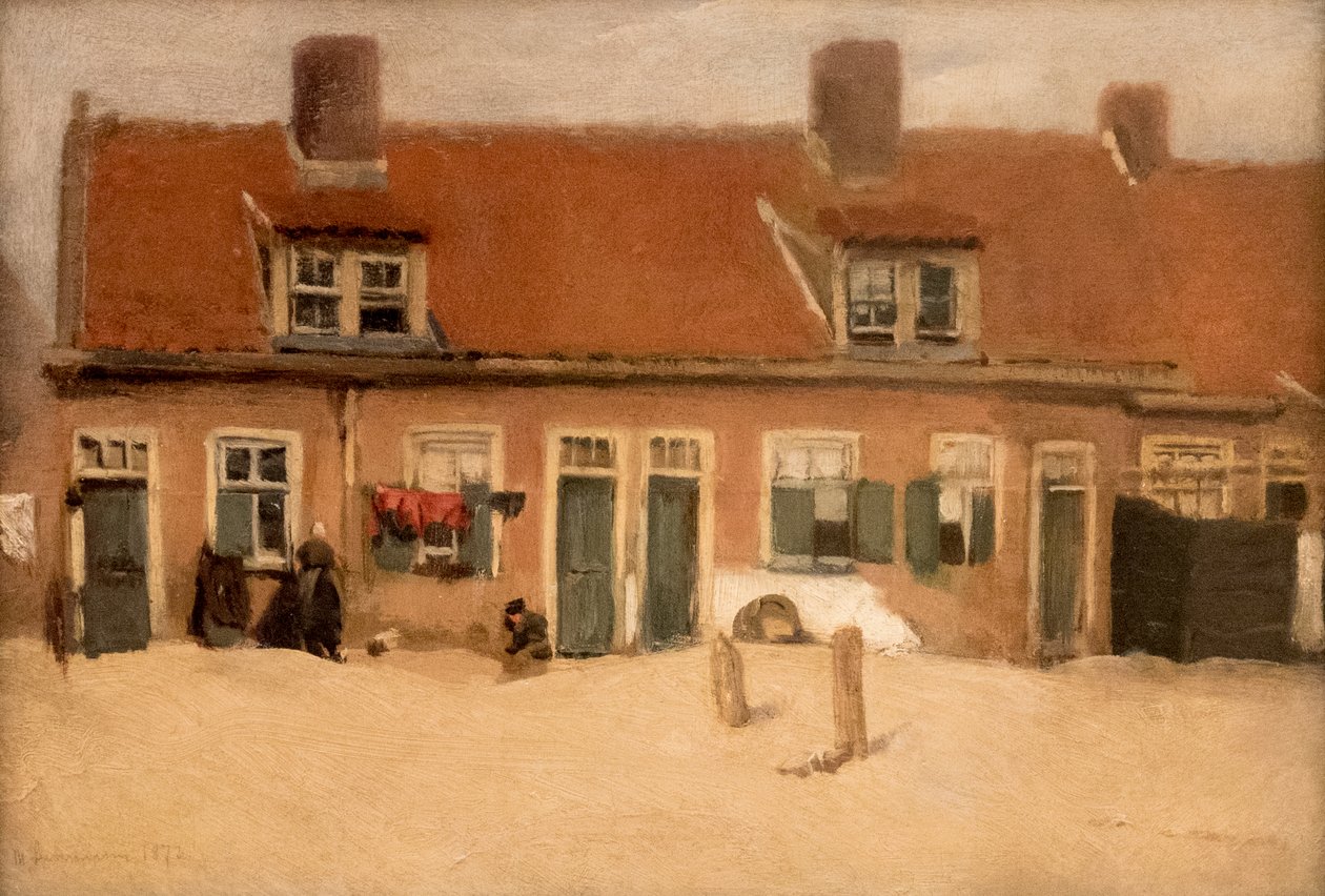 Max Liebermann, Régi házak Scheveningenben, 1897, MGS-20160312-001 alkotó: Max Liebermann