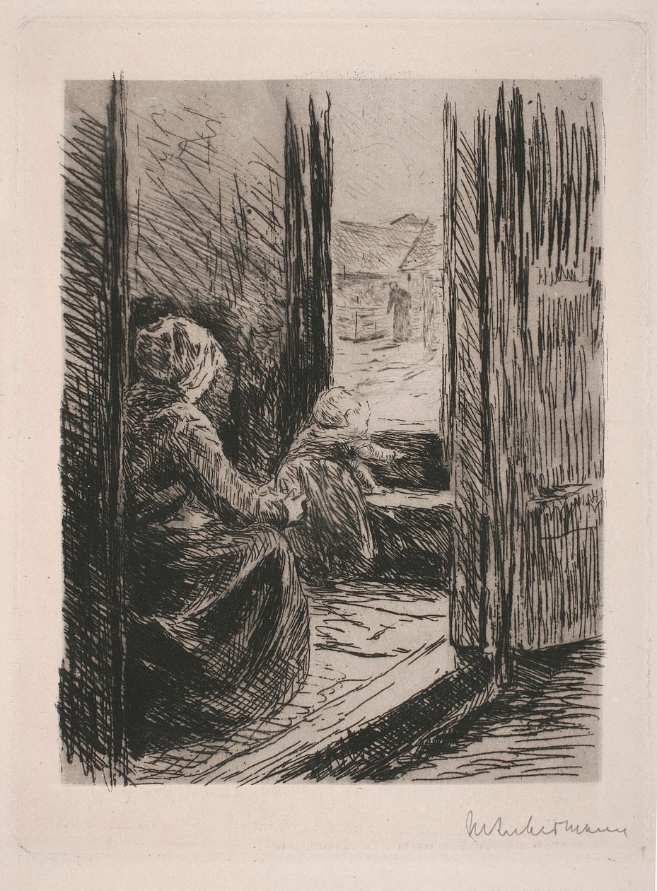 Anya és gyermek alkotó: Max Liebermann