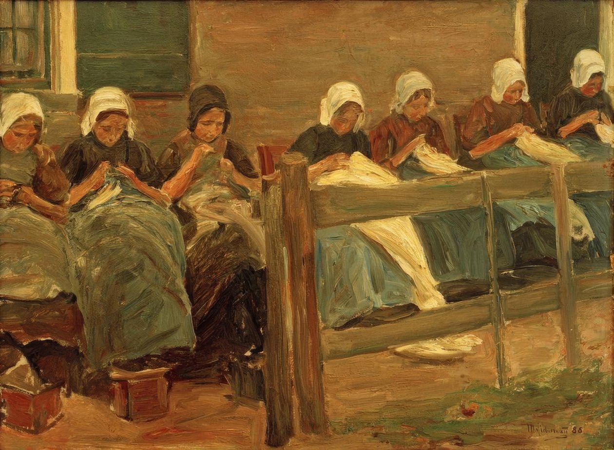 Varró lányok Huyzenben alkotó: Max Liebermann