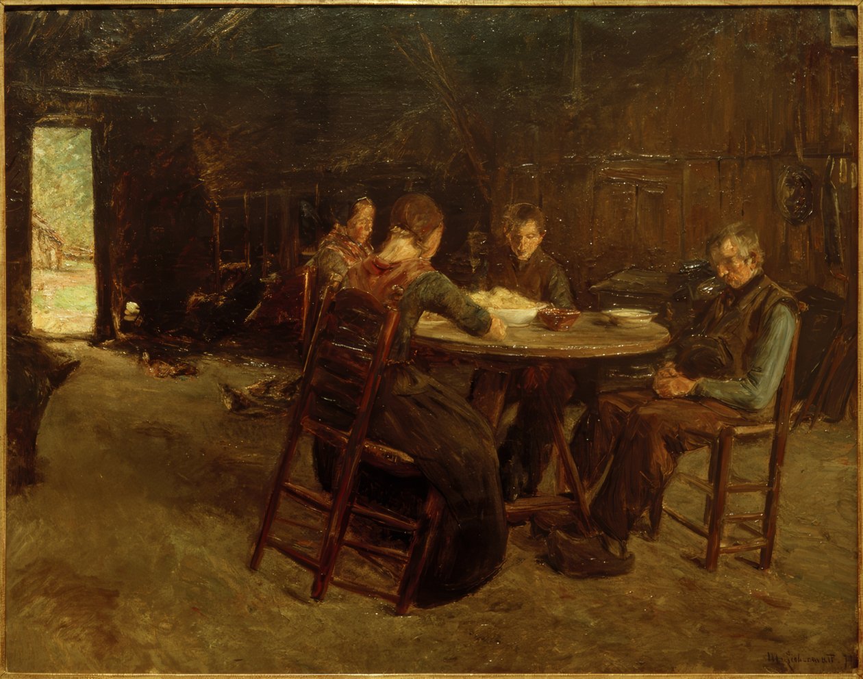 Kelet-fríz gazdák a kegyelemben alkotó: Max Liebermann