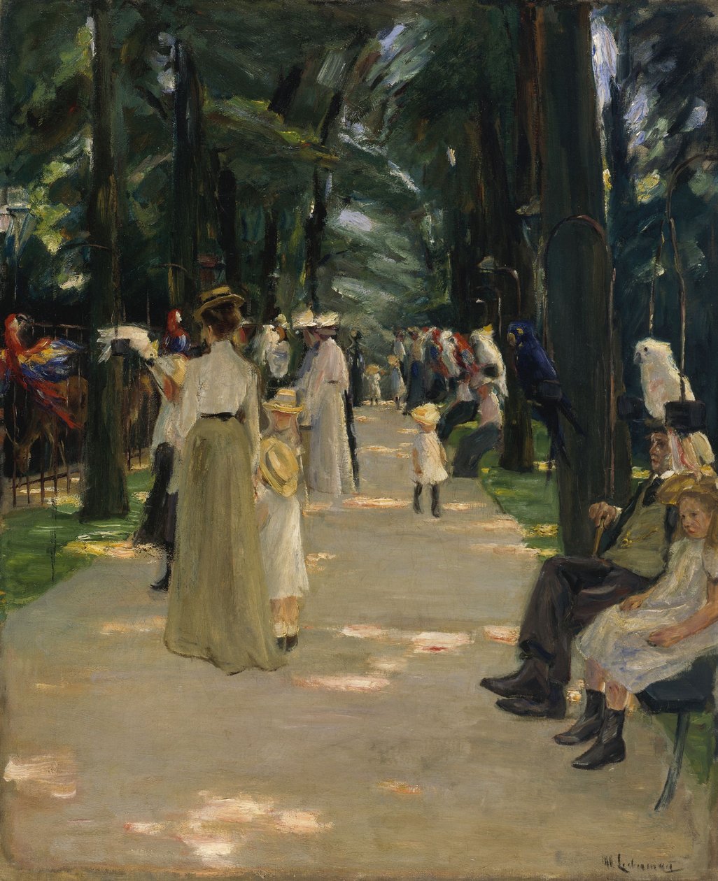 Papagáj sikátor alkotó: Max Liebermann