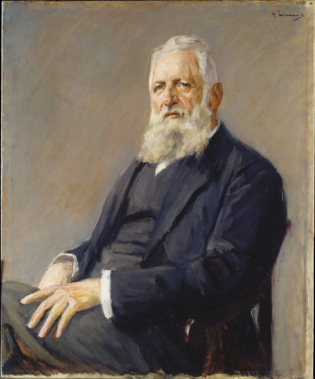 Franz Adickes, Frankfurt polgármesterének portréja alkotó: Max Liebermann