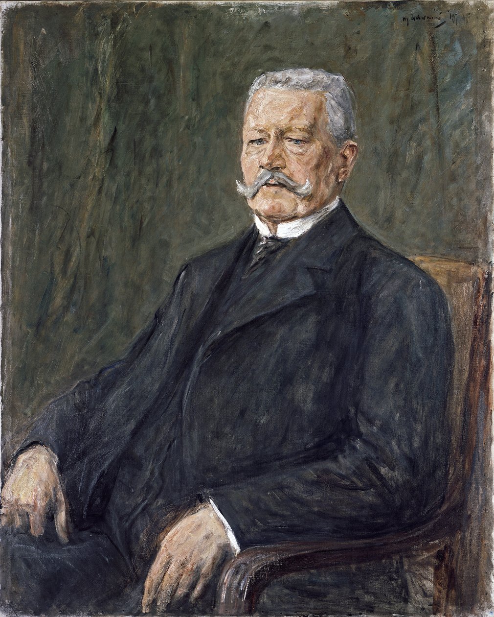 Portrait of President Paul von Hindenburg 1847-1934, by Max Liebermann (1847-1935) Niedersachsisches Landesmuseum, Hannover   1323095   hu       hungarian Successfully Translated  Original: The Peasants Brawl Translat: The Peasants