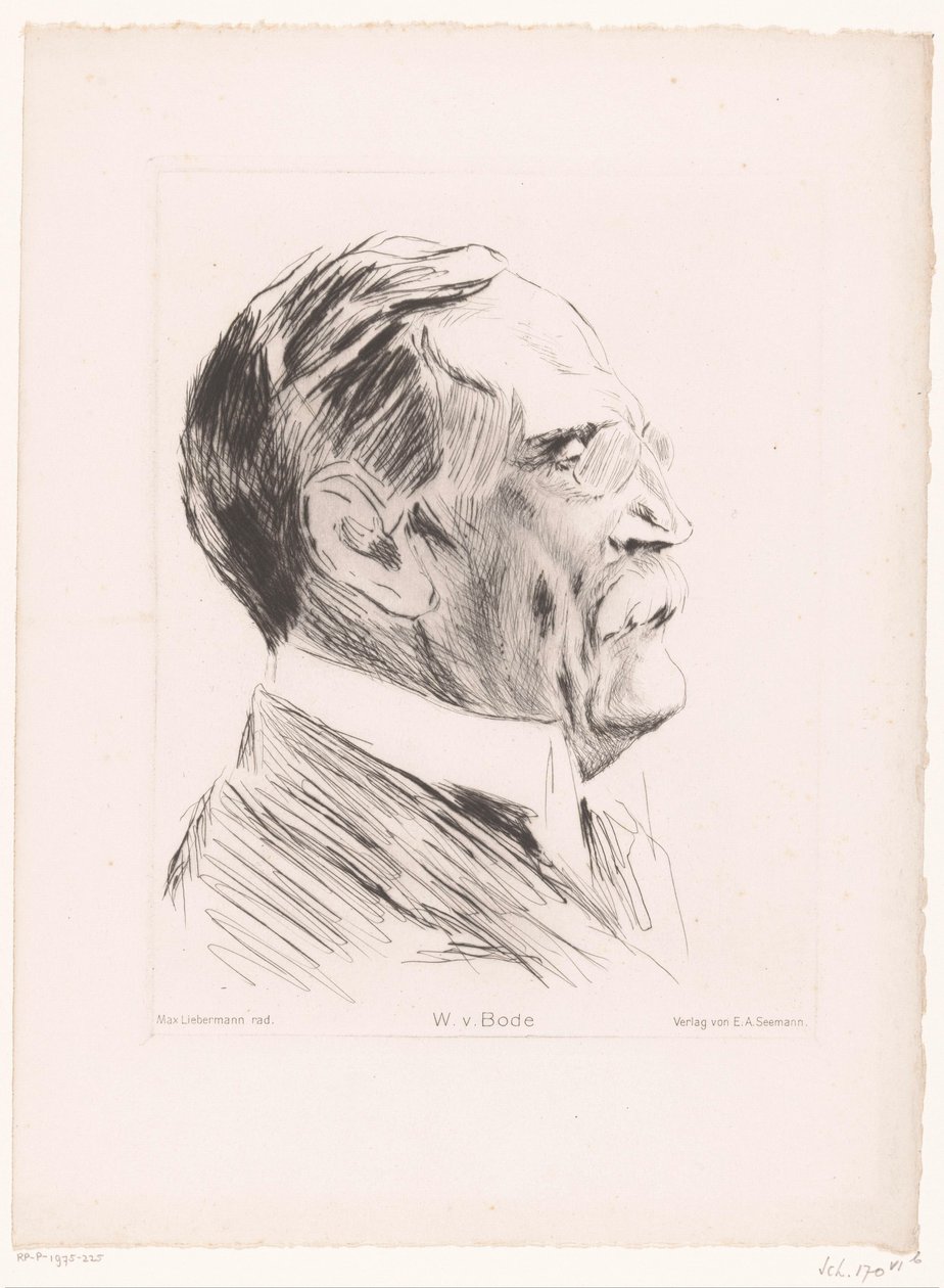 Wilhelm von Bode portréja W.v.Bode (cím az objektumon) alkotó: Max Liebermann