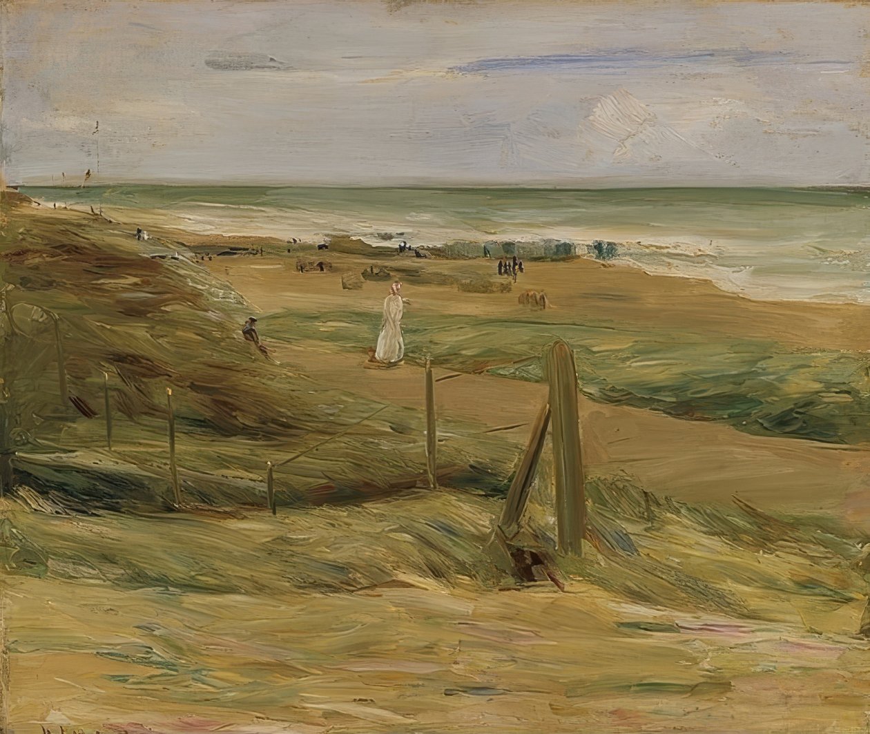 Sétány a dűnékben Noordwijk közelében. 1908 alkotó: Max Liebermann