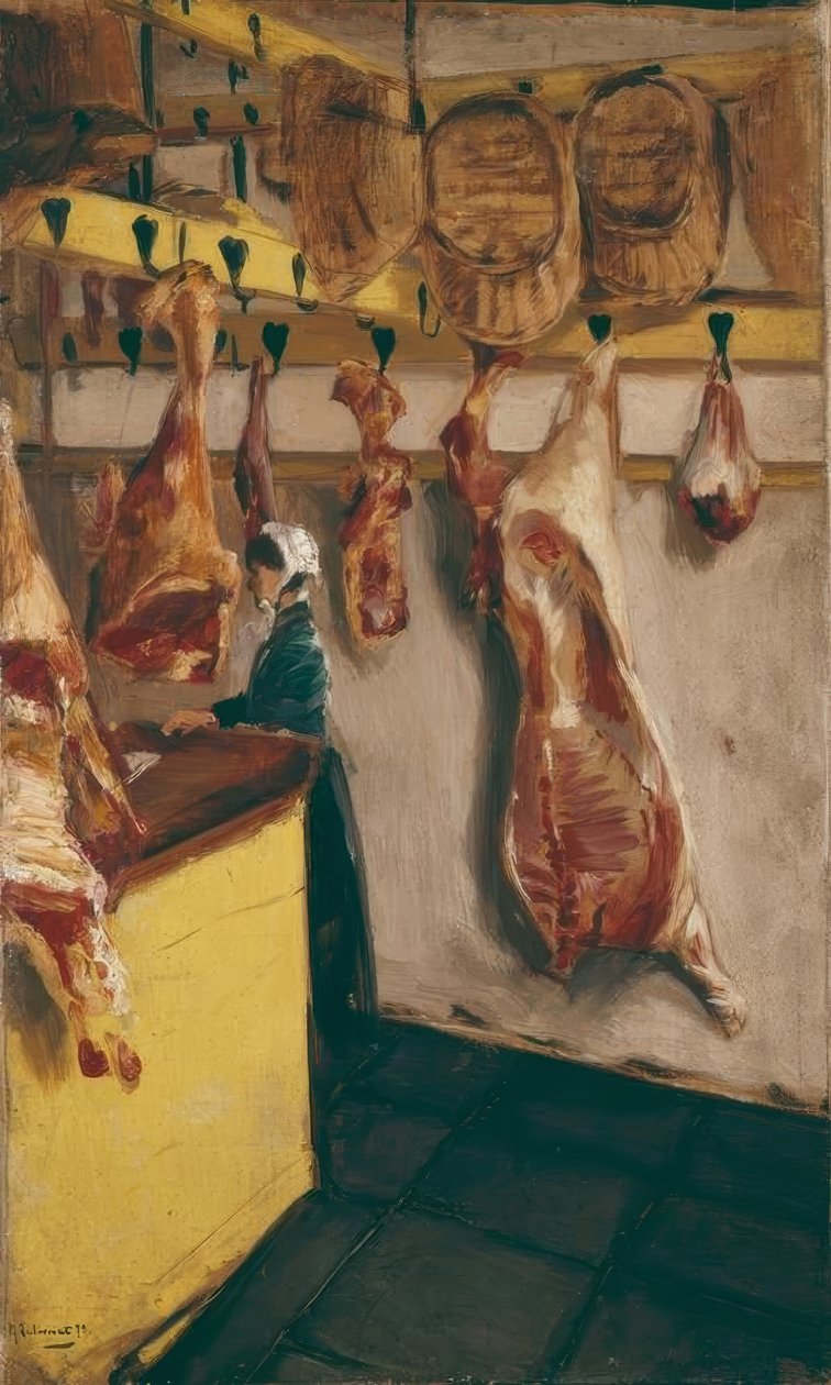 Schlächterladen Dordrechtben alkotó: Max Liebermann