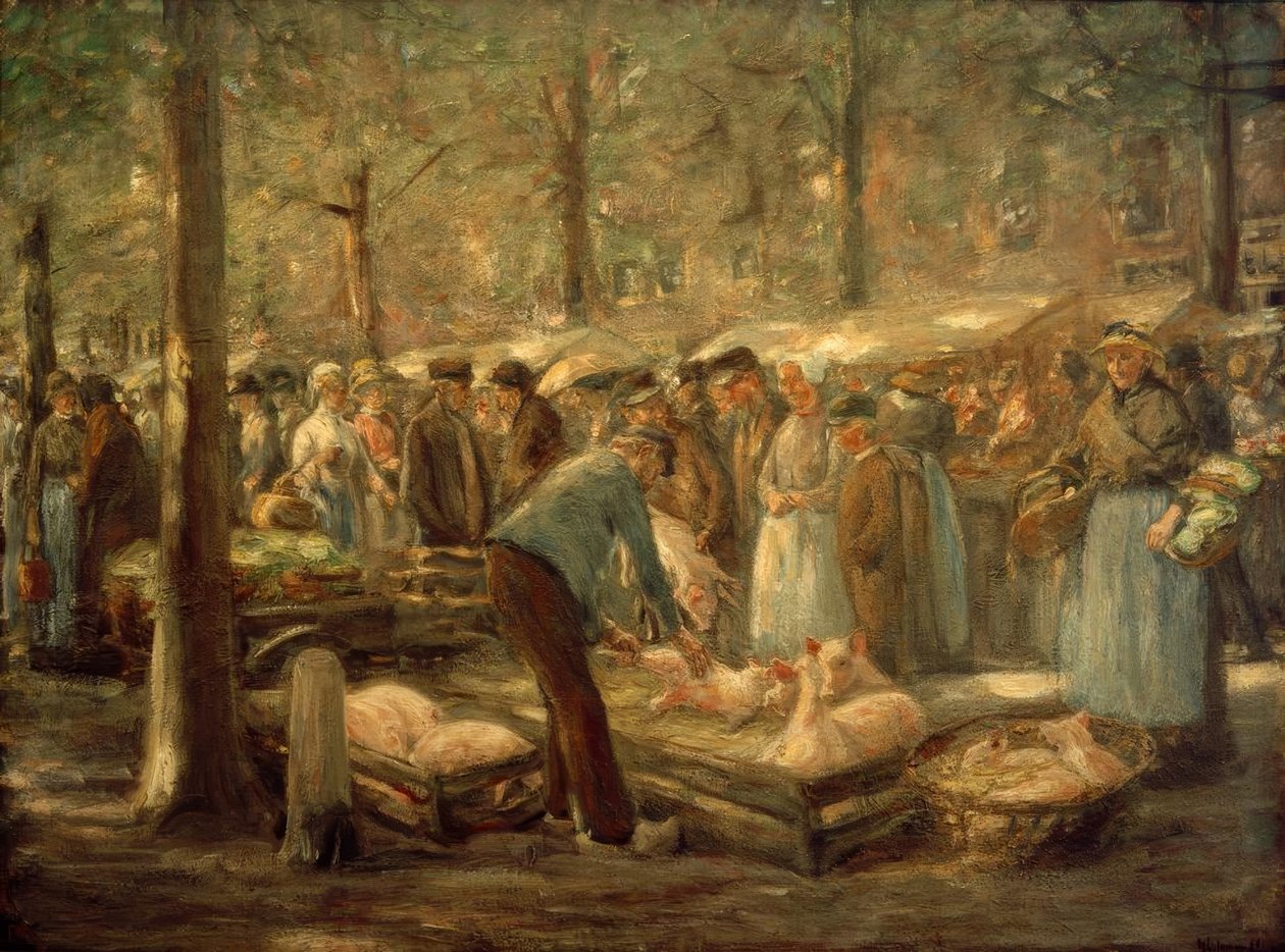 Sertéspiac Haarlemben alkotó: Max Liebermann