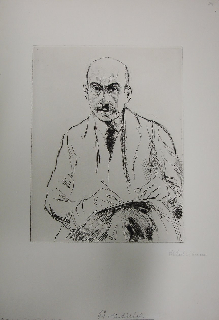Önarckép 70 évesen alkotó: Max Liebermann