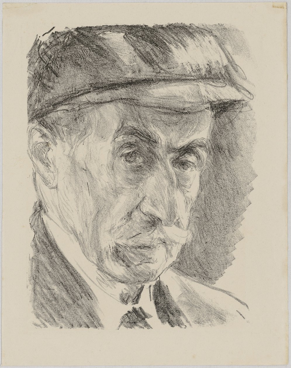 Önarckép sapkával alkotó: Max Liebermann