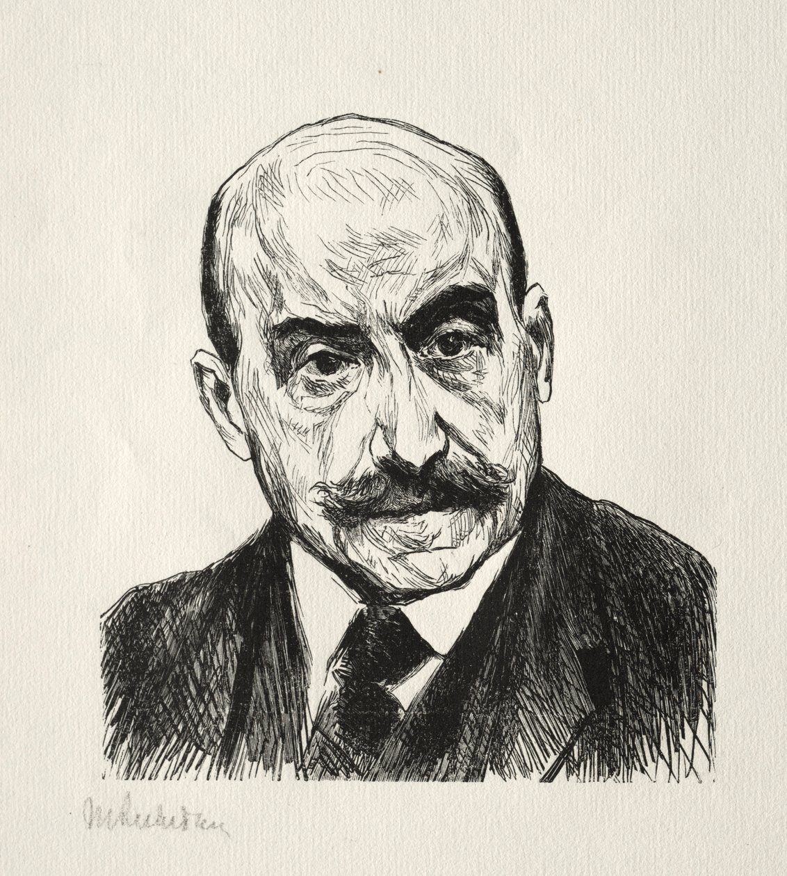 Önarckép. alkotó: Max Liebermann