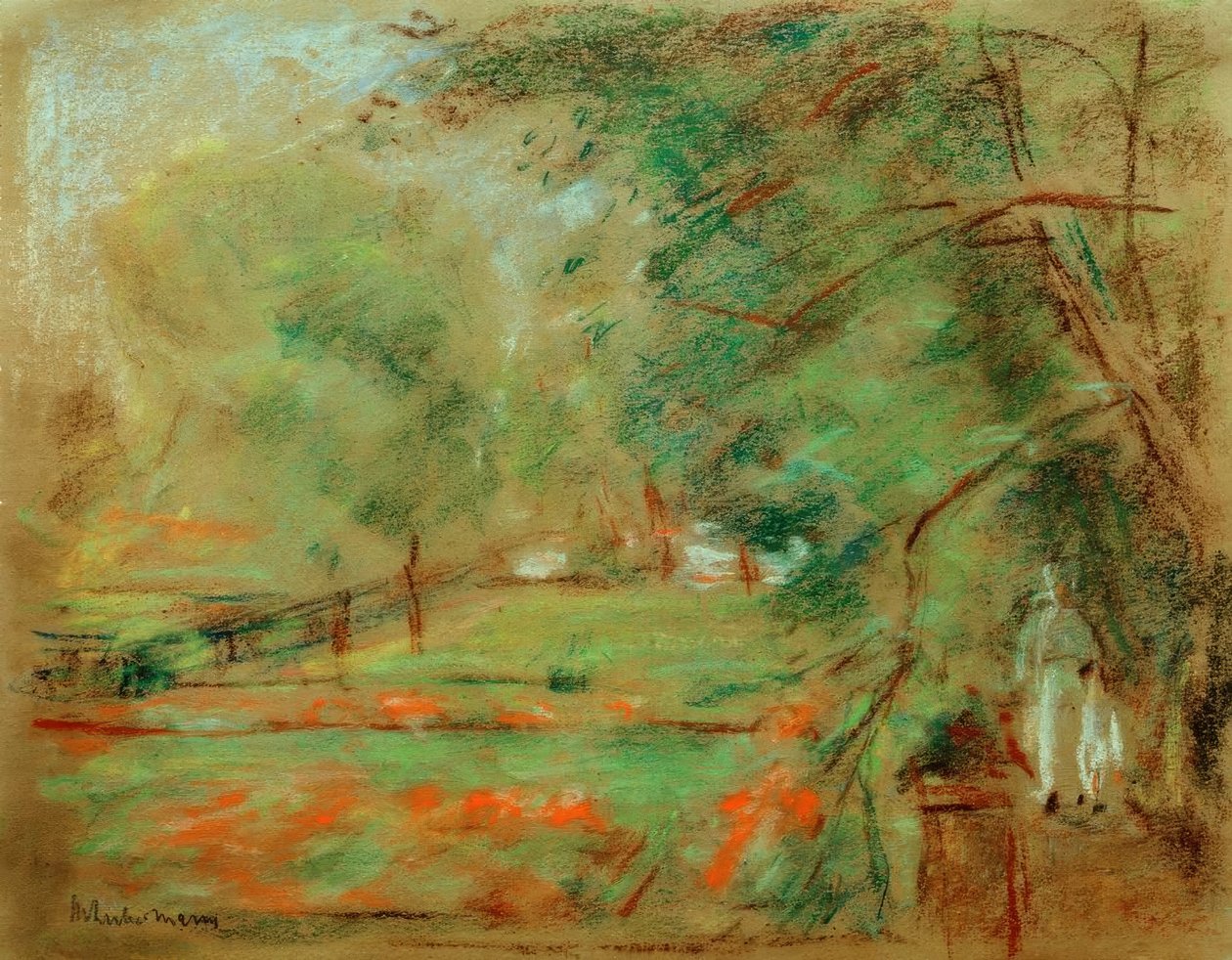 Sétáljon a Wannsee kertjében alkotó: Max Liebermann