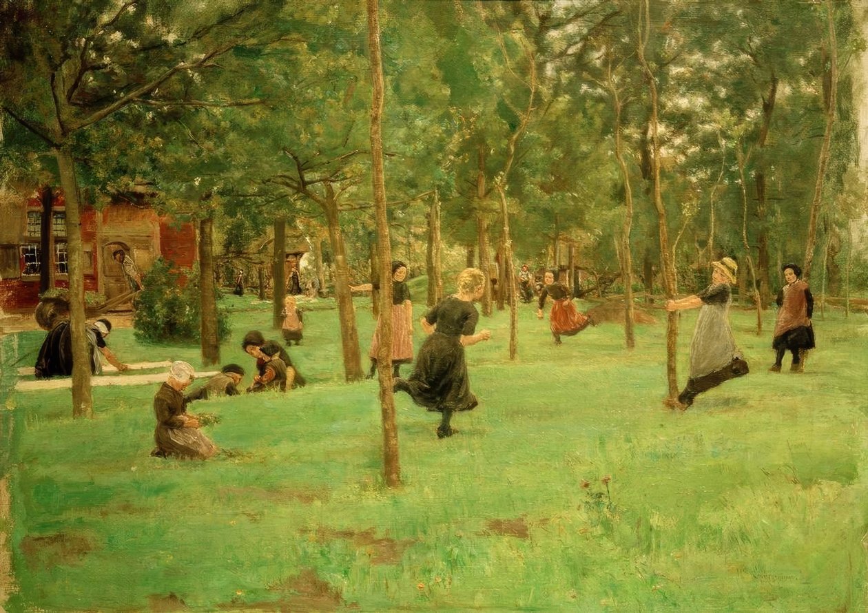 Játszó gyerekek alkotó: Max Liebermann
