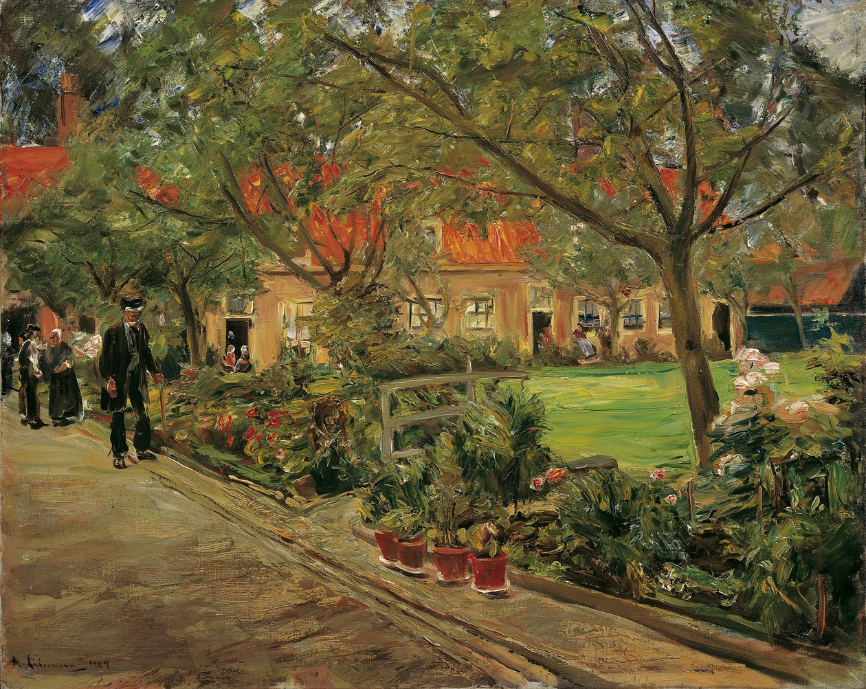 Kórház kertje Edamban alkotó: Max Liebermann