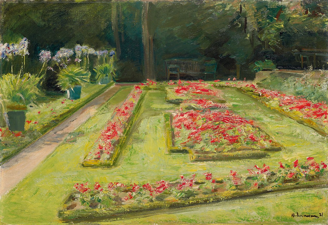 Virágterasz a Wannsee kertben, 1921 alkotó: Max Liebermann