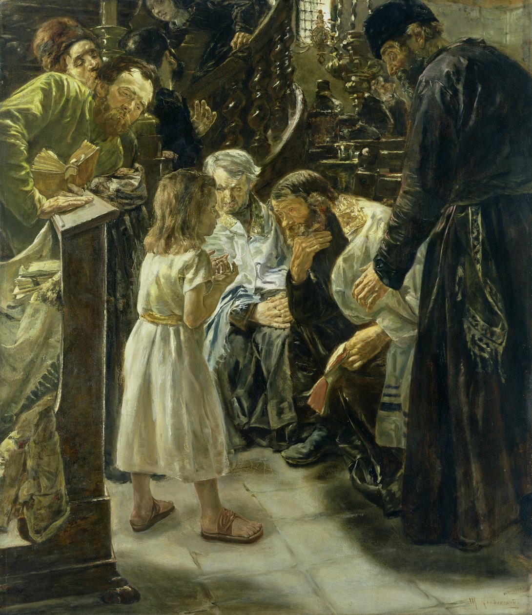 A tizenkét éves Jézus a templomban alkotó: Max Liebermann