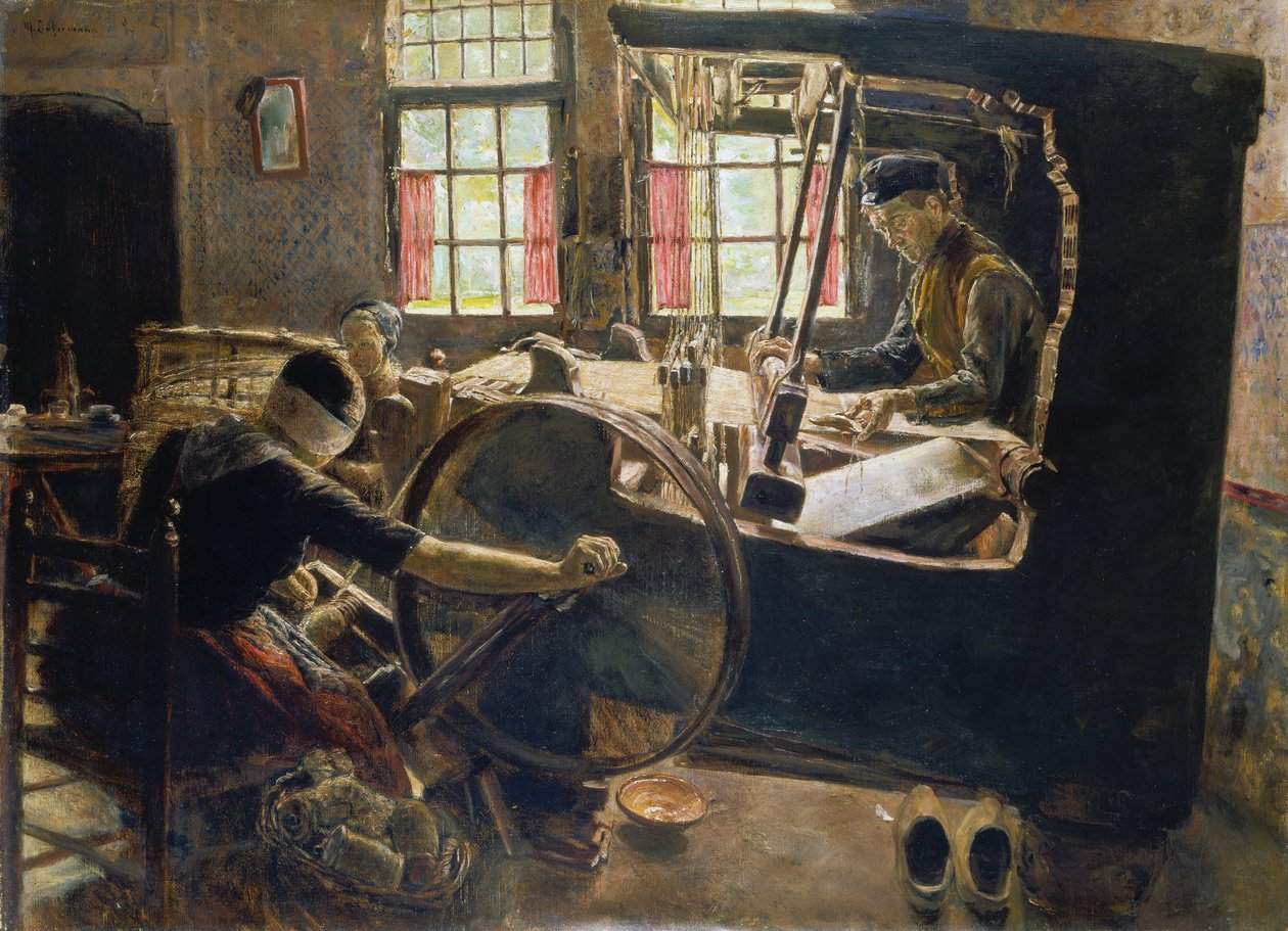 A szövőnő alkotó: Max Liebermann