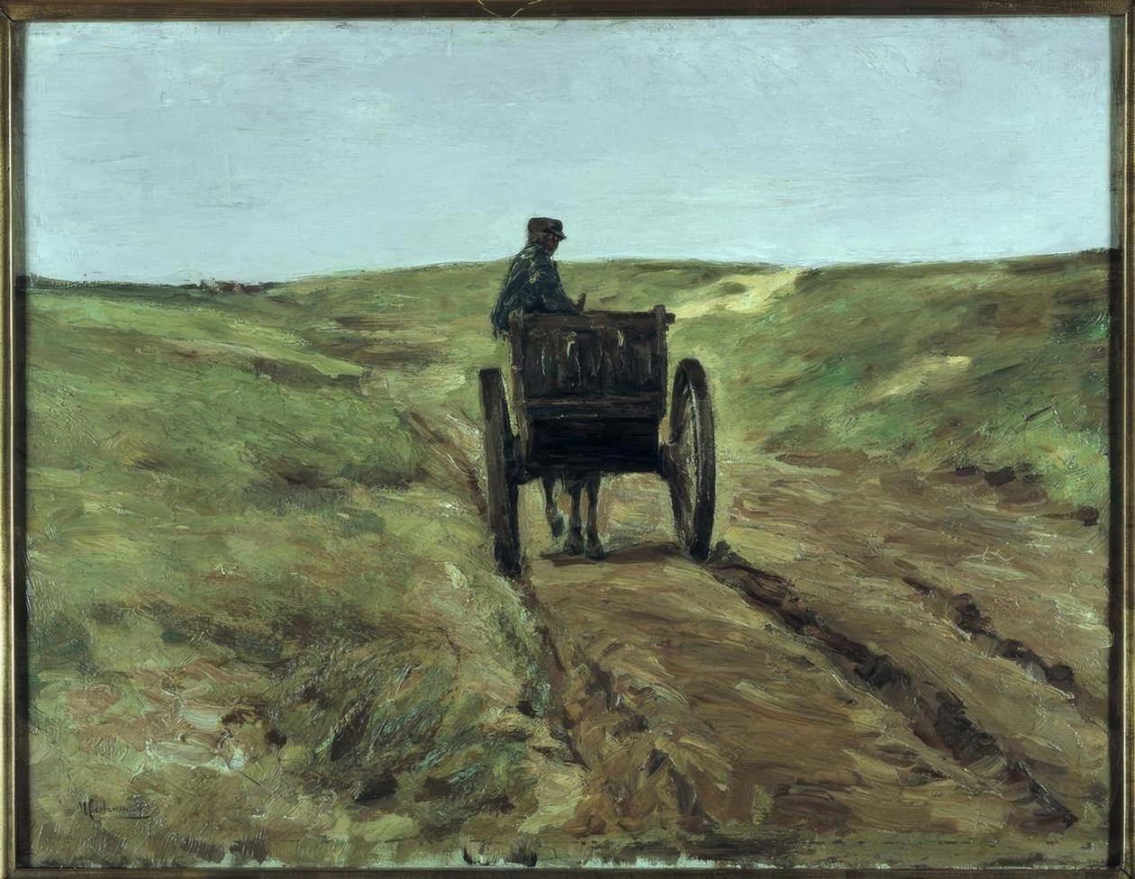 Autó a dűnékben Katwijk közelében alkotó: Max Liebermann