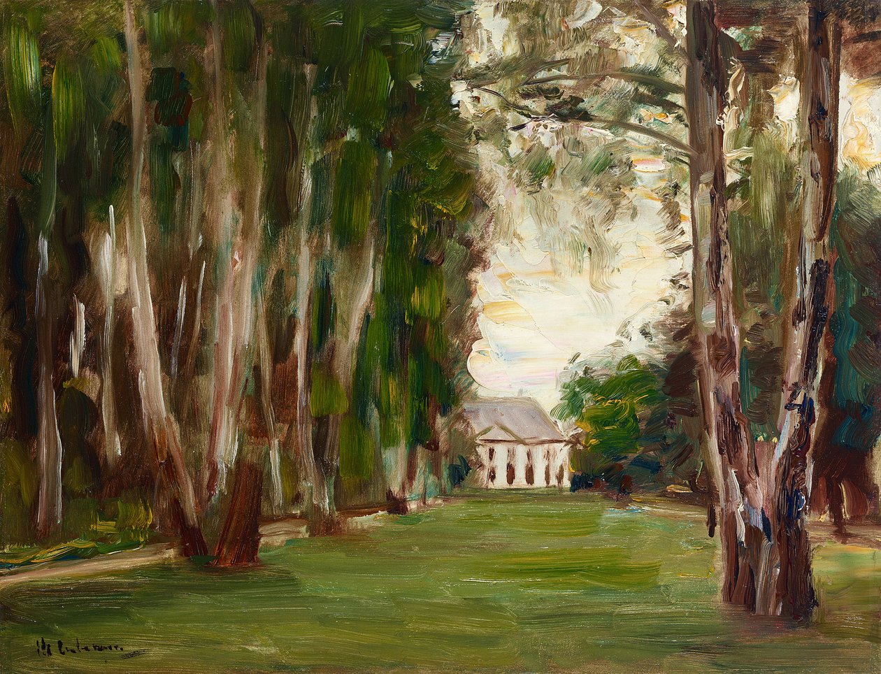 Wannsee-kert villával alkotó: Max Liebermann