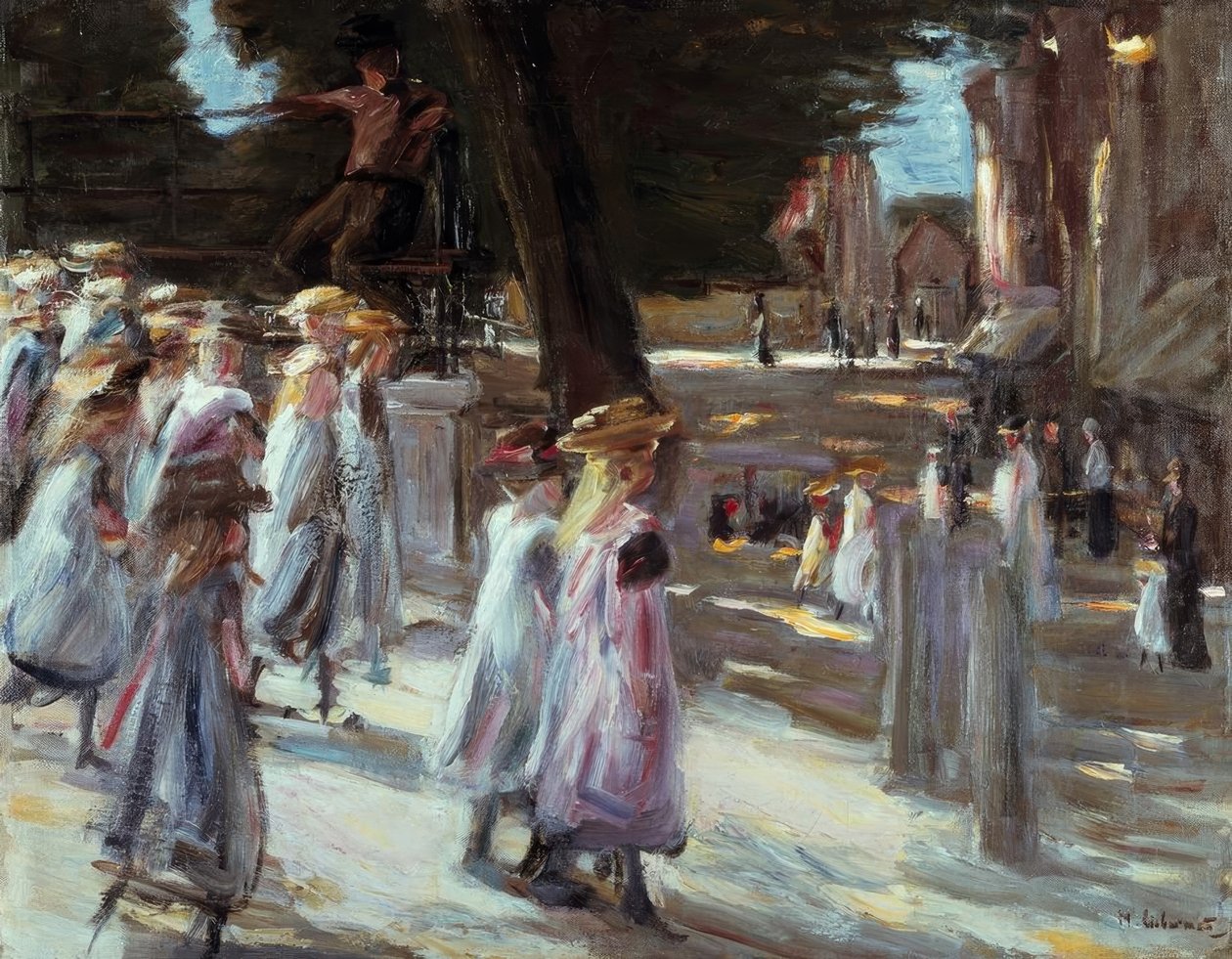 Út az iskolába Edamban alkotó: Max Liebermann