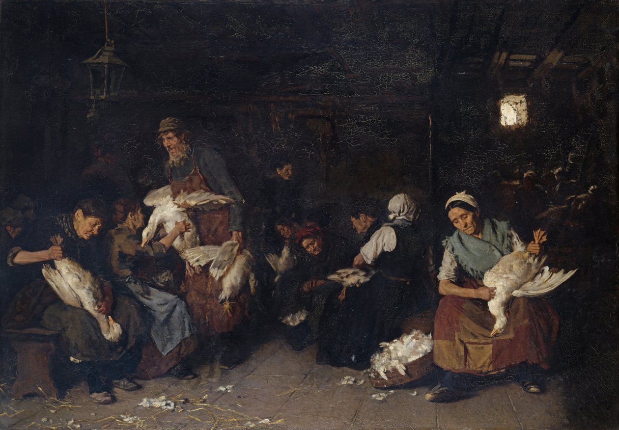 Libatépő nők, 1872 alkotó: Max Liebermann