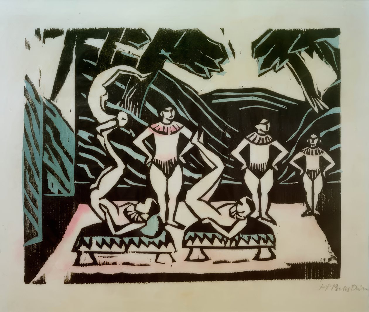 akrobaták alkotó: Max Pechstein