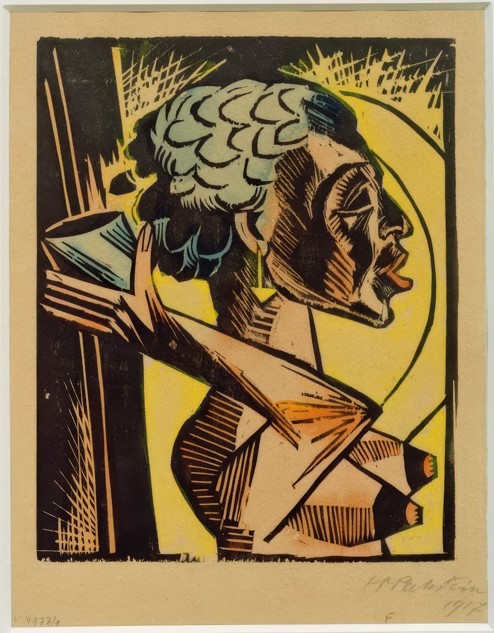 Akt muggával alkotó: Max Pechstein