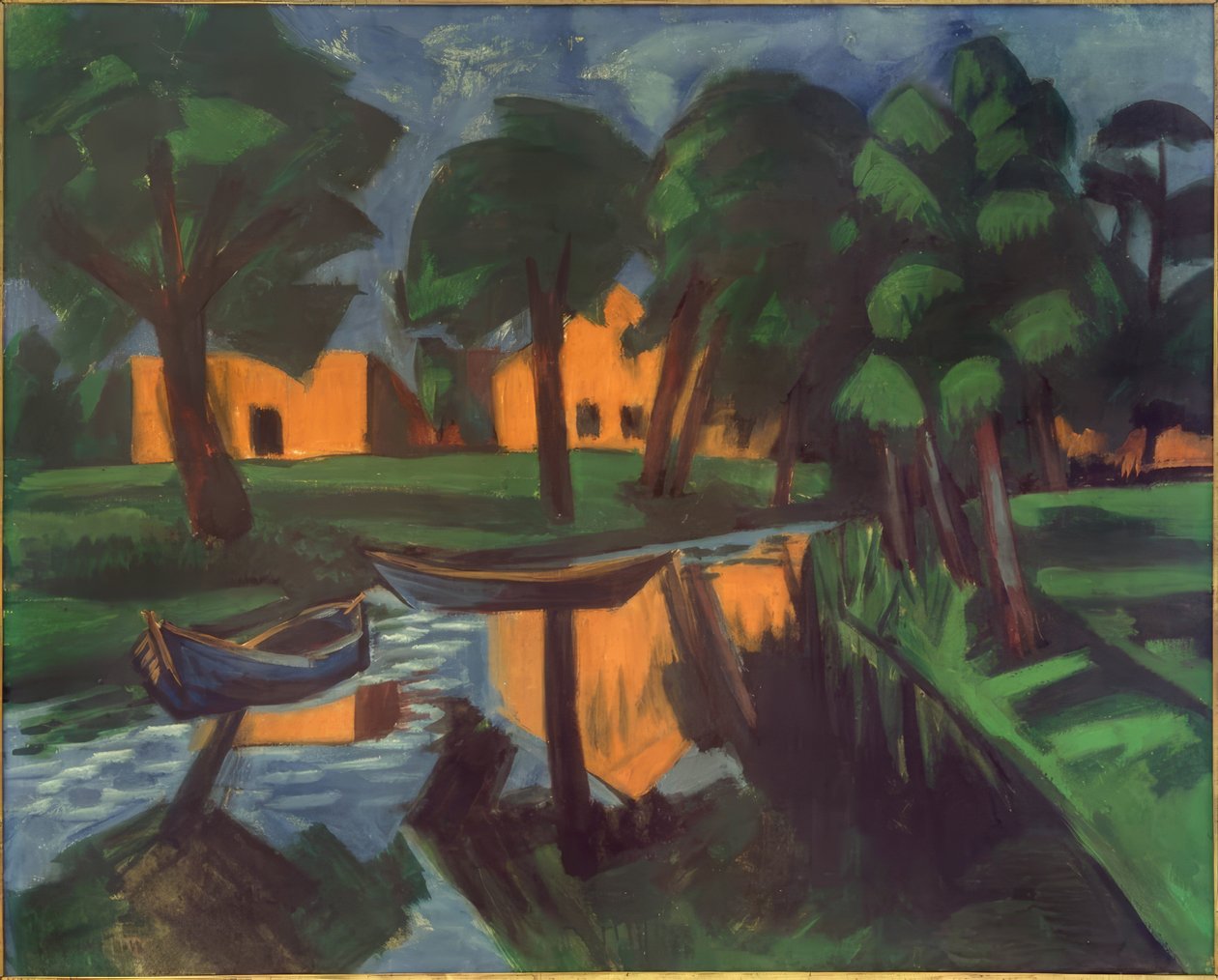 A folyónál alkotó: Max Pechstein