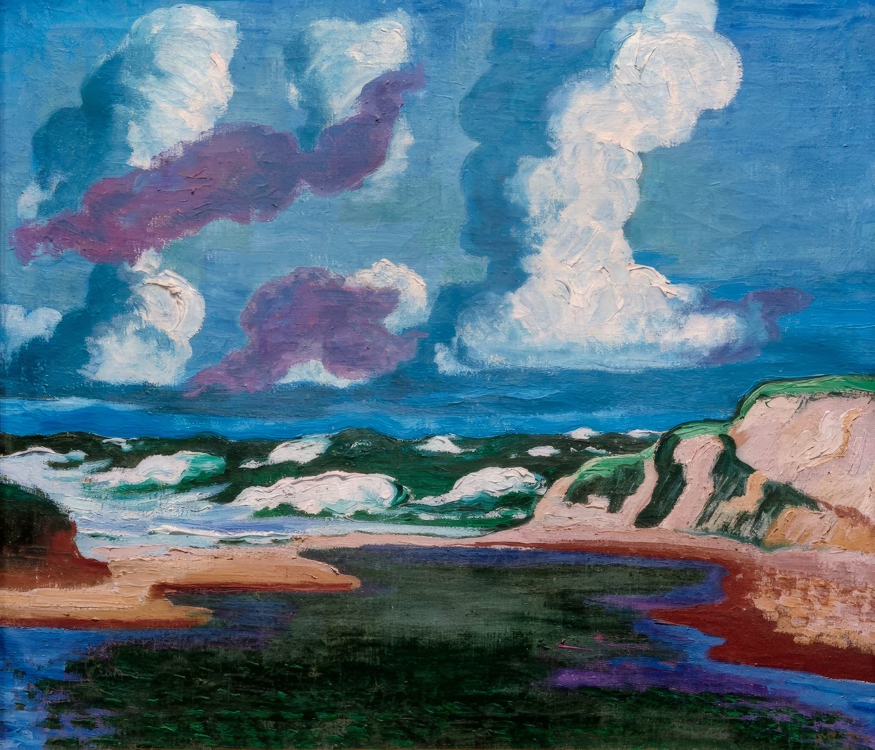 Közeledő vihar alkotó: Max Pechstein