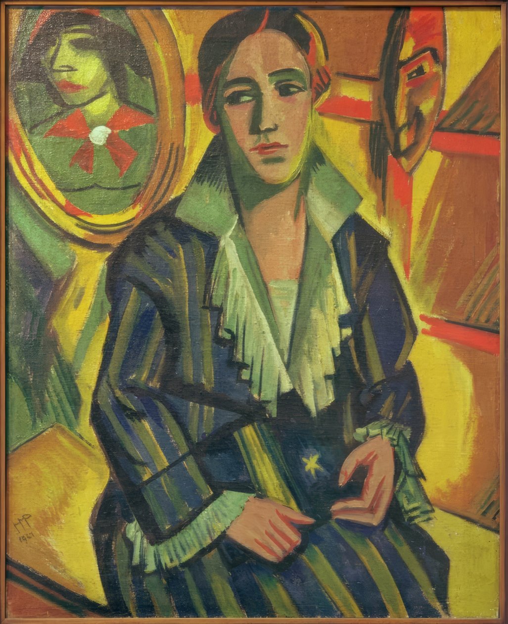 Dr. Plietzsch asszony portréja alkotó: Max Pechstein