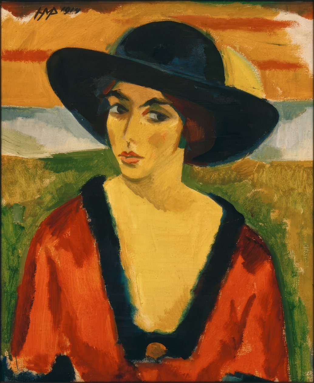 Luise Maas portréja alkotó: Max Pechstein