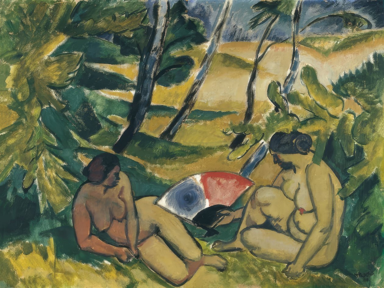 A fürdőzők, 1912 alkotó: Max Pechstein