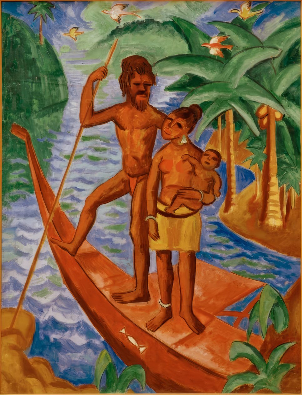 Házaspár Palau-ban alkotó: Max Pechstein