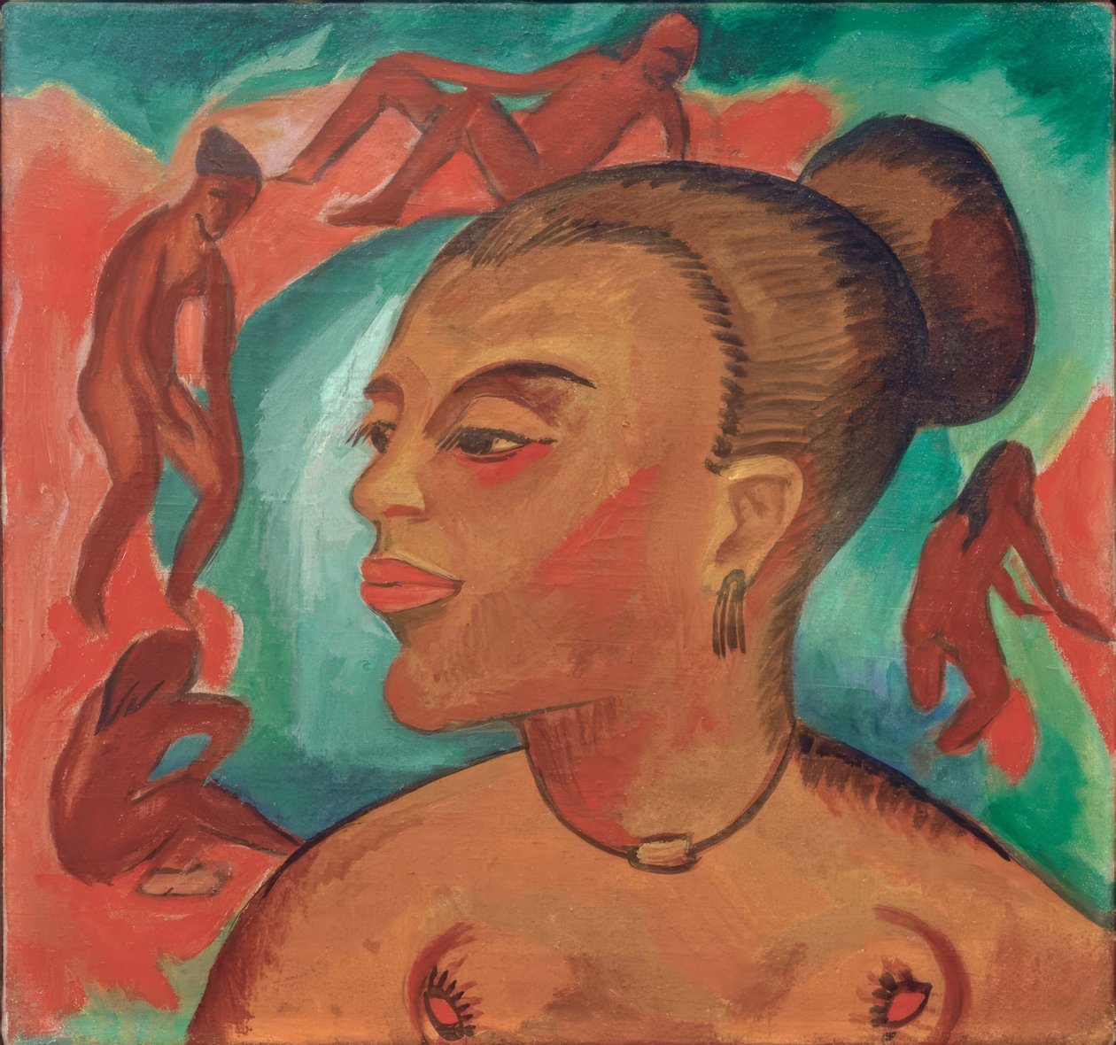 női fej alkotó: Max Pechstein