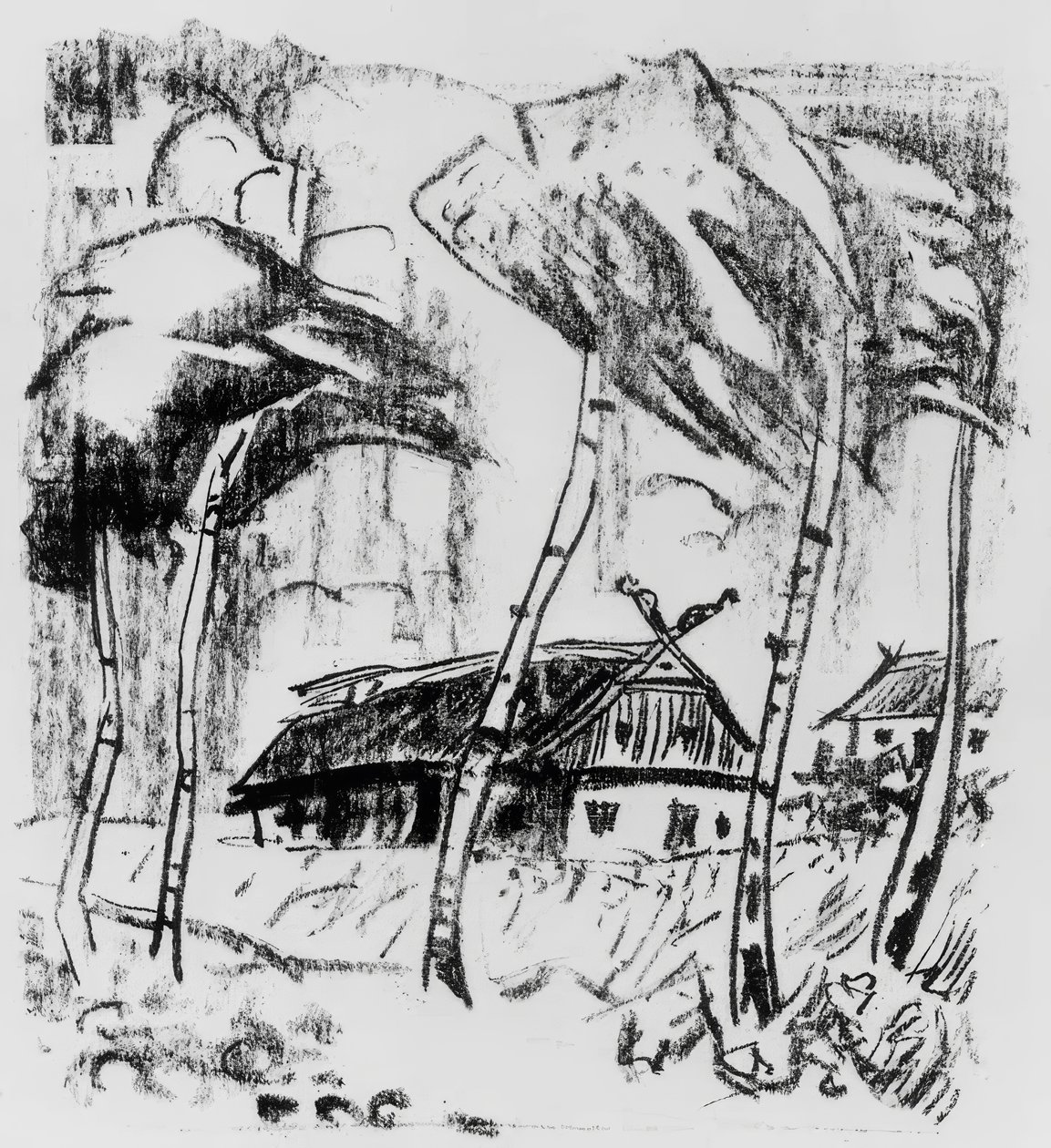 Birken mögötti tanya alkotó: Max Pechstein