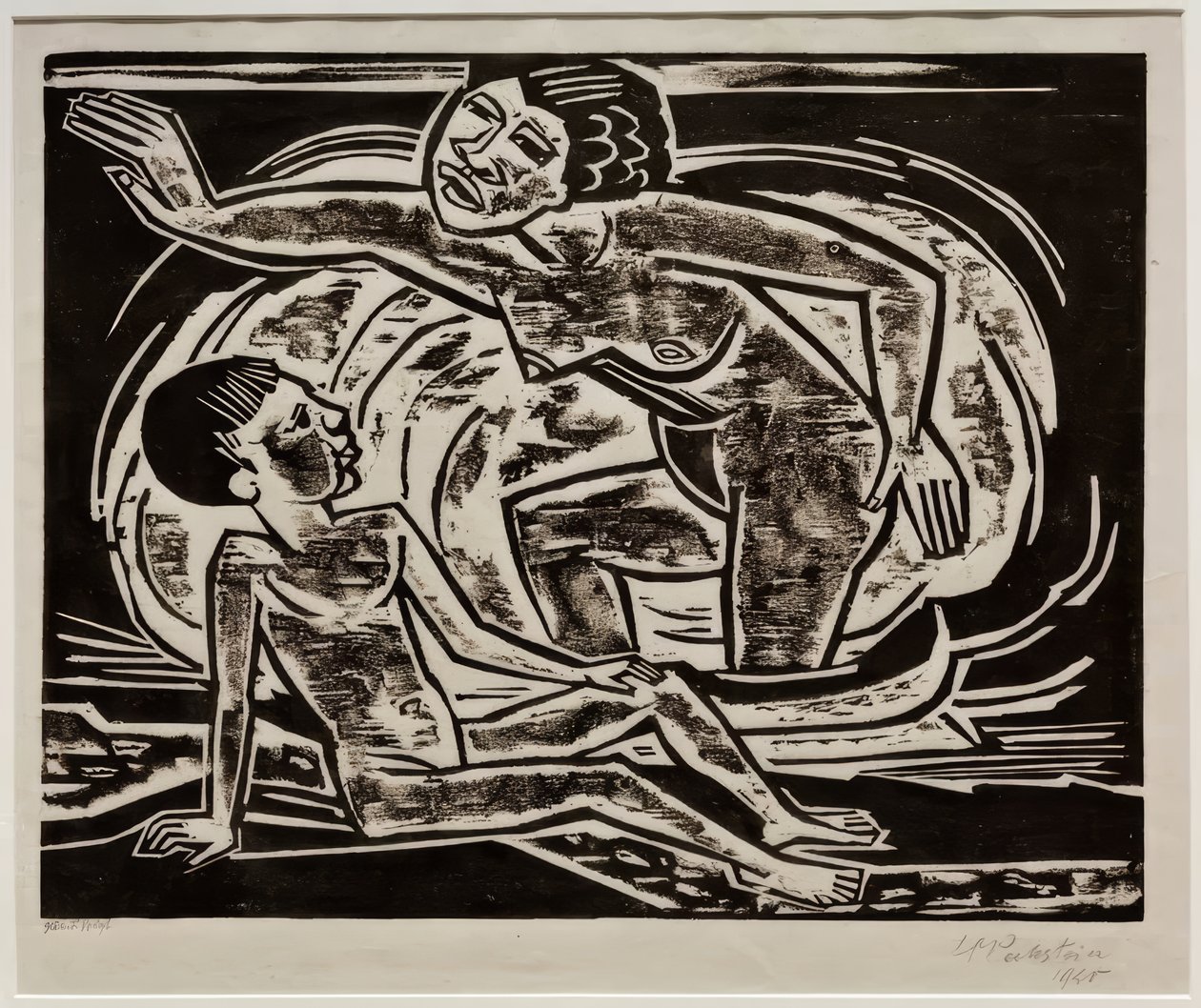 A vízben alkotó: Max Pechstein