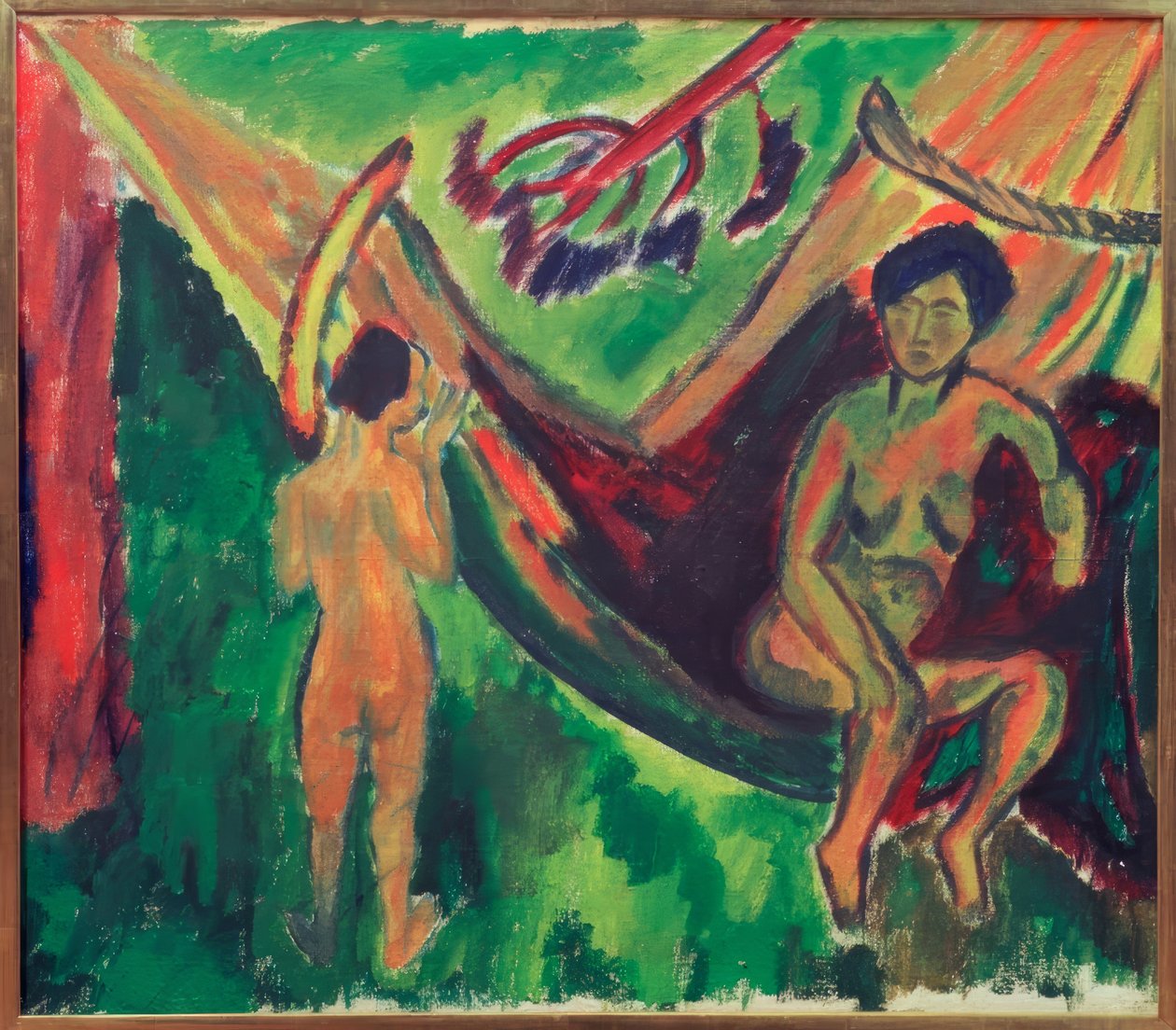 A függőágyban alkotó: Max Pechstein