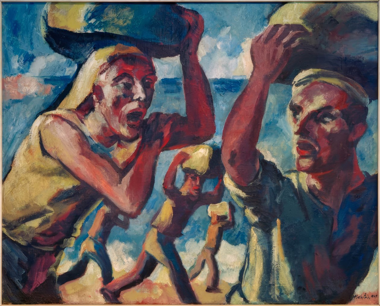 Olasz kőhordók alkotó: Max Pechstein