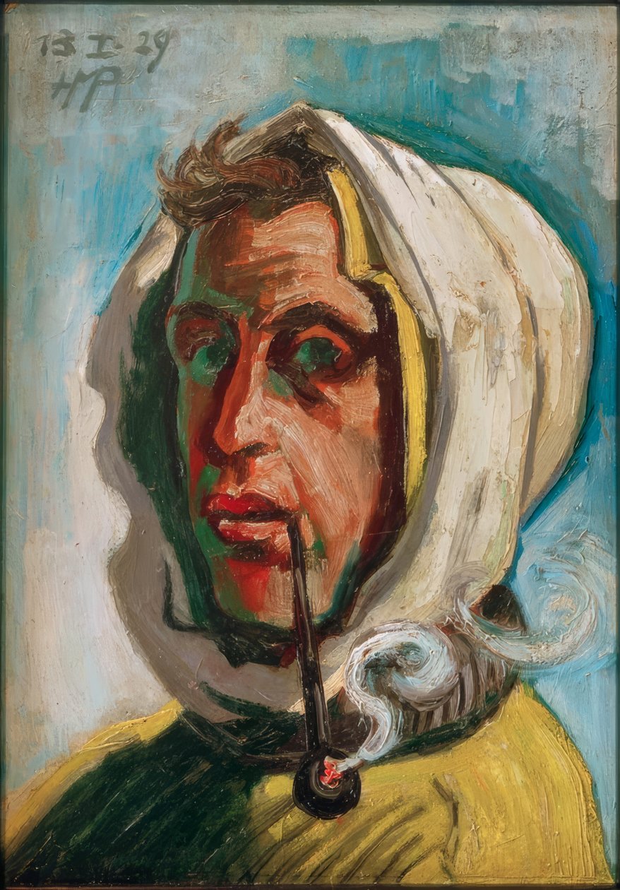 Beteg önarckép alkotó: Max Pechstein
