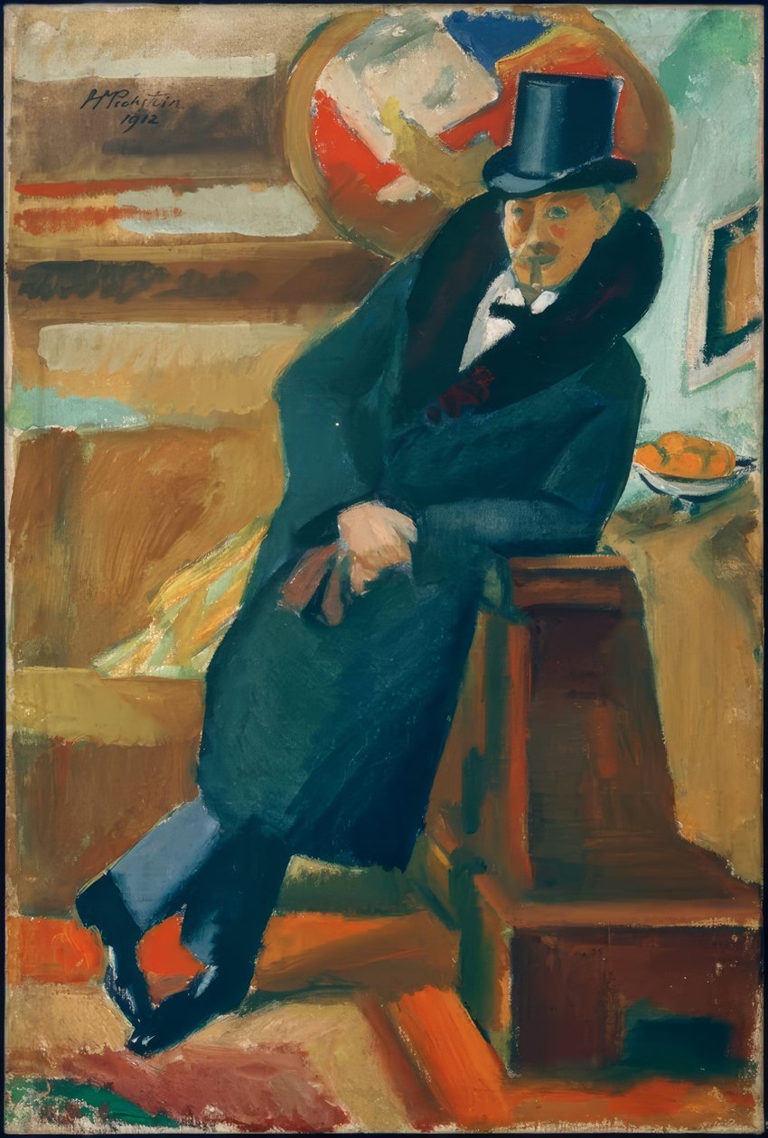 Férfi portré – Bruno Schneidereit alkotó: Max Pechstein