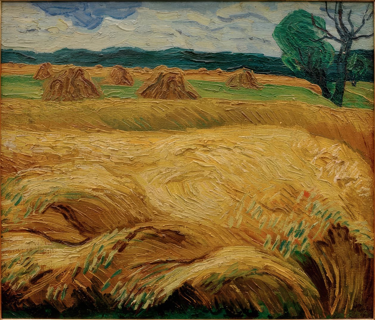 Érlelő gabona alkotó: Max Pechstein