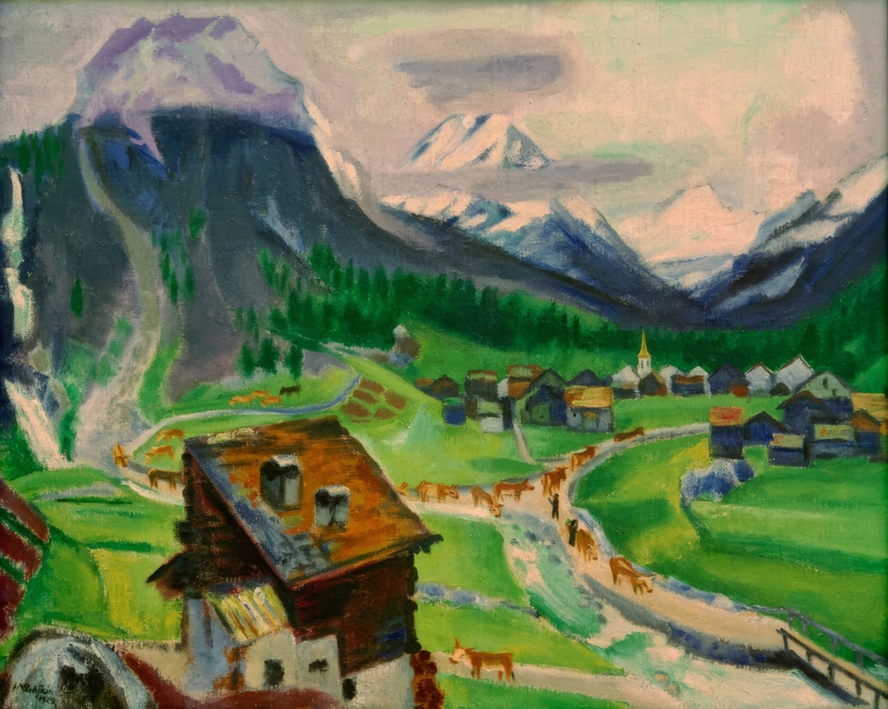 Saas Almagell alkotó: Max Pechstein