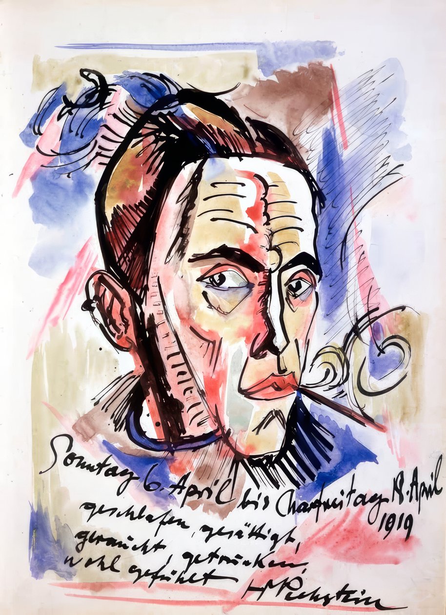 önarckép alkotó: Max Pechstein