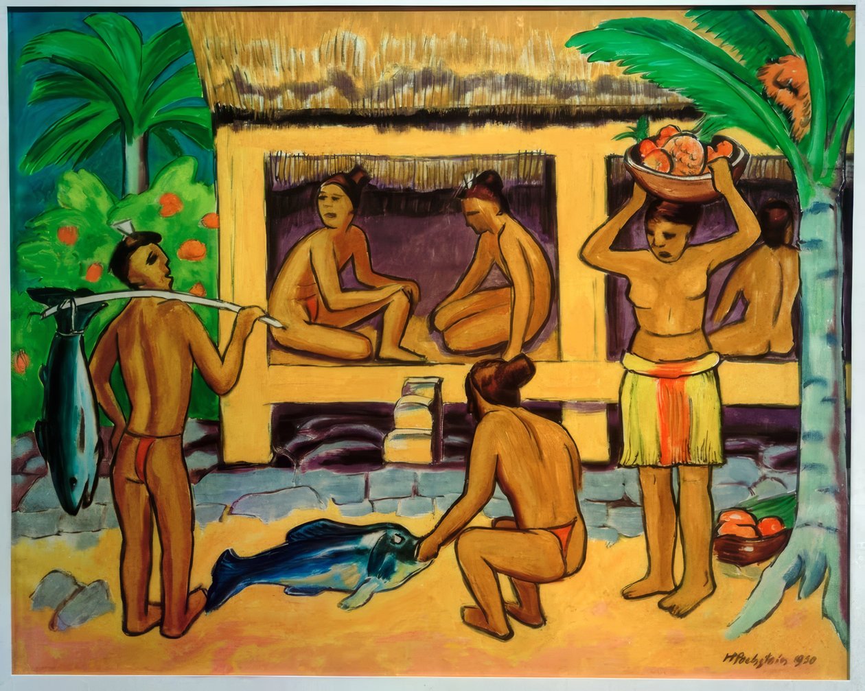 A Palau-ház előtt alkotó: Max Pechstein