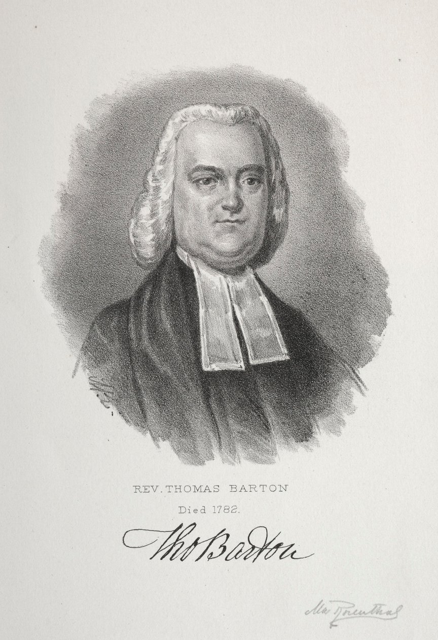Thomas Barton tiszteletes. alkotó: Max Rosenthal