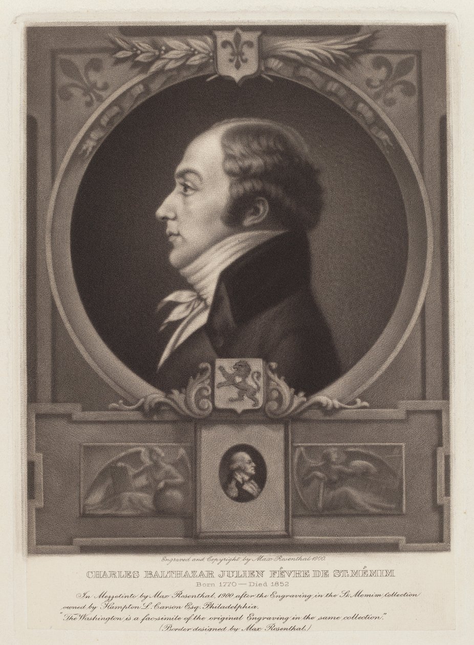 Charles Balthazar Julien Févret de Saint-Mémin alkotó: Max Rosenthal, after Charles B. J. Févret de Saint Mémin