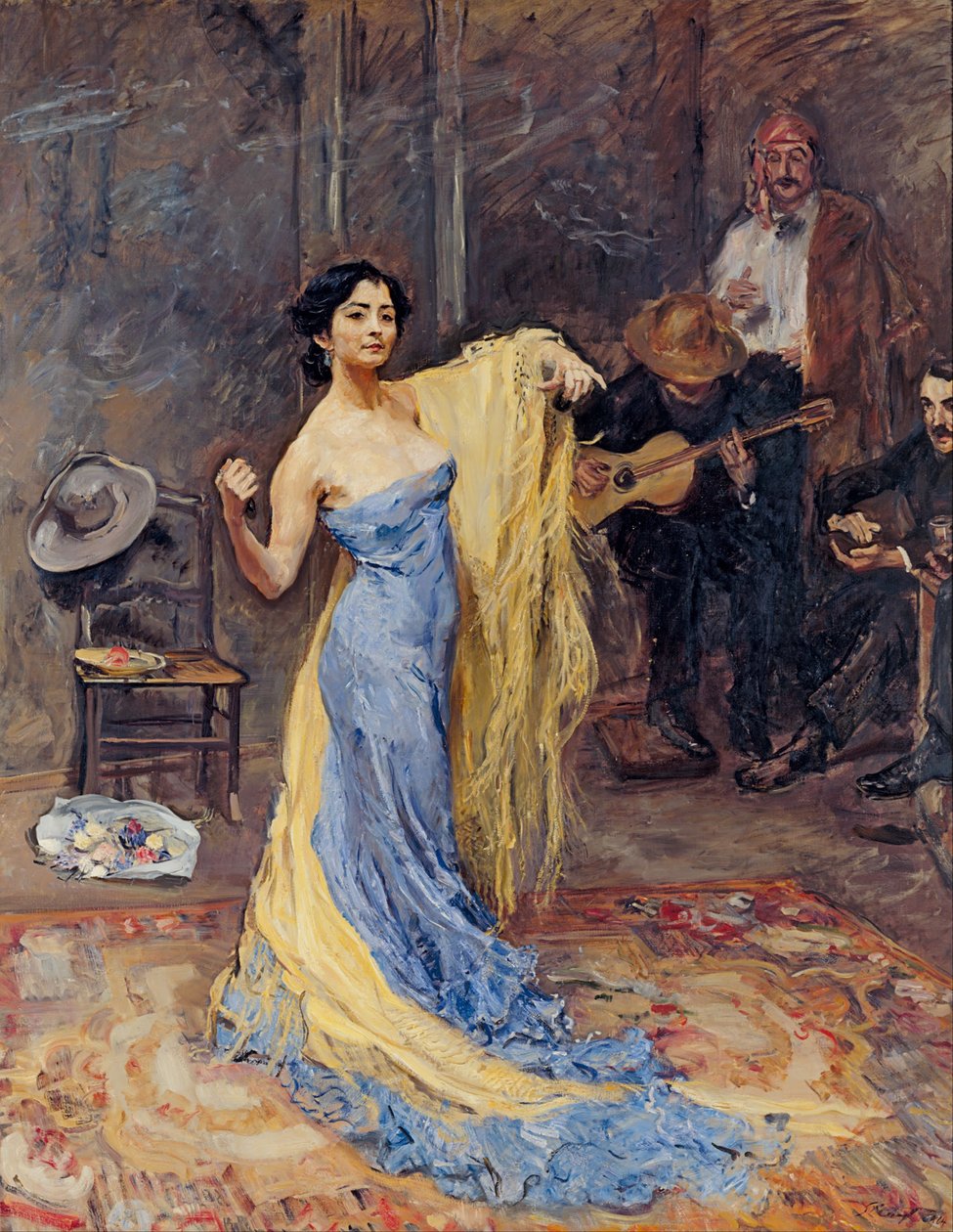 Marietta di Rigardo táncosnő portréja, 1904 alkotó: Max Slevogt