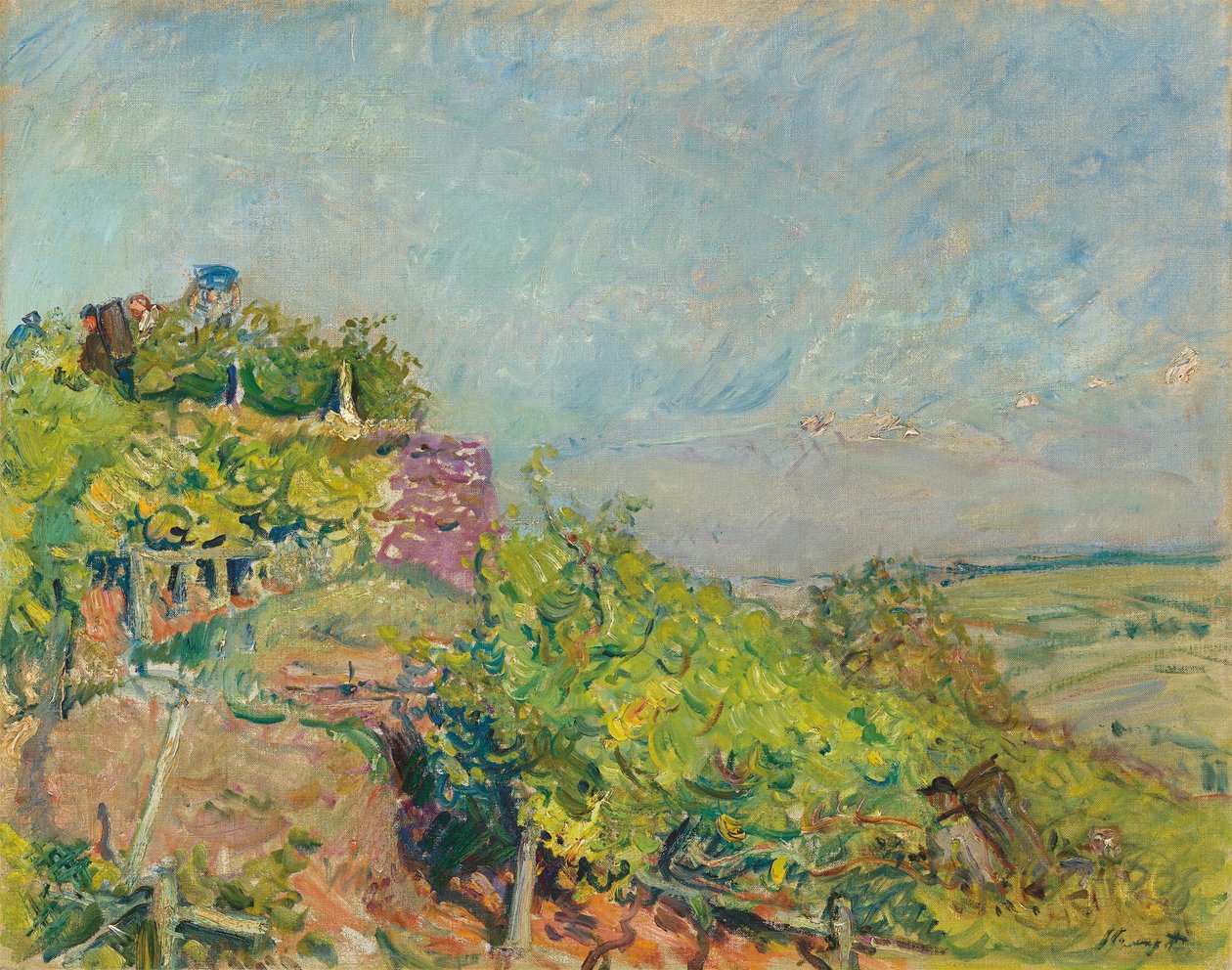 Német: Szőlőszüret Neukastel közelében alkotó: Max Slevogt
